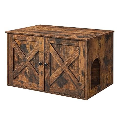 FEANDREA kattsandsbricka Vintage Brun Kattkull