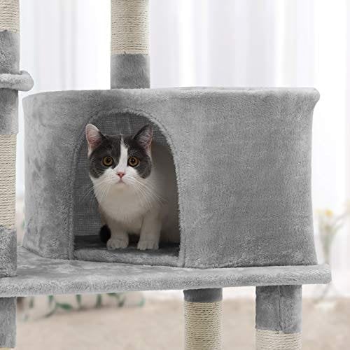 Feardrea Stable Catte Tree, Legt revitty 138 cm, kevyt gruap
