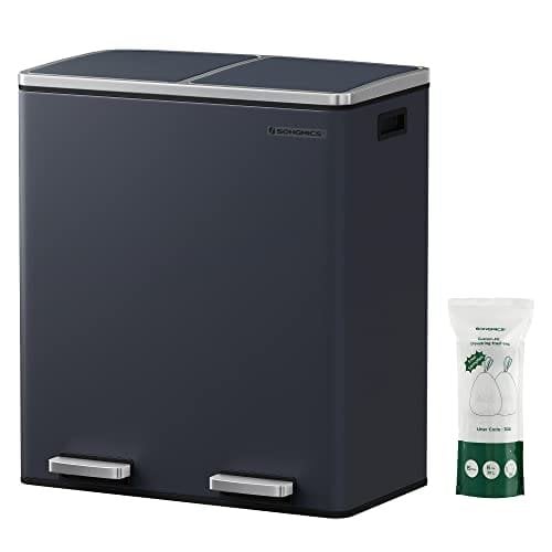 Songmics-kaksoisastia, 2 x 30 L kaksiosastoinen sarja