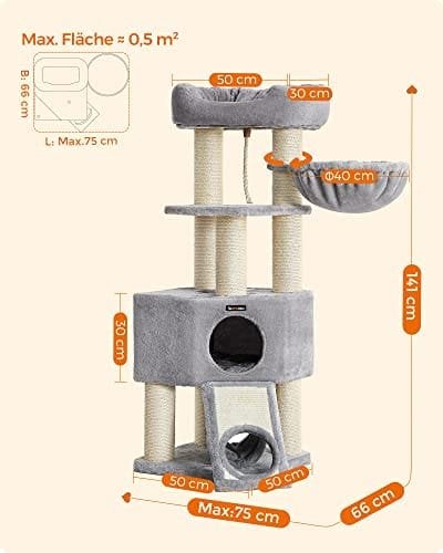 Feandrea Cat Tree til store katte, kattetræ