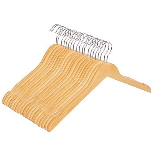 Songmics tøjbøjle med 20 skulderspor - Naturligt materiale Songmics tøjbøjle med 20 skulderspor - Naturligt materiale