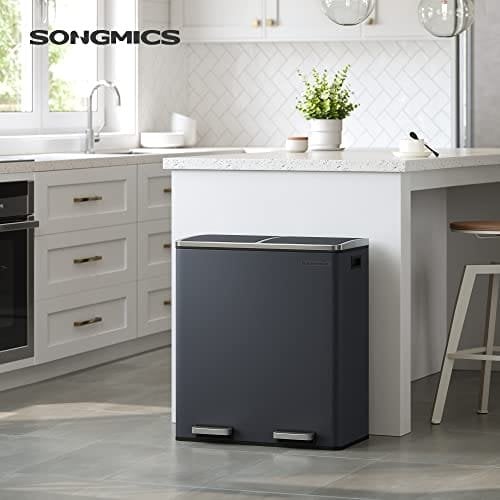 Songmics dobbeltspand, 2 X 30 L dobbeltrumssæt