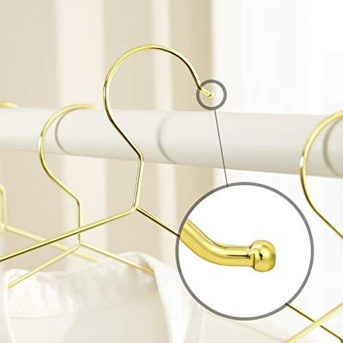 Songmics pakke med 20 metal kraftige bøjler Forkromet, 42cm Golden