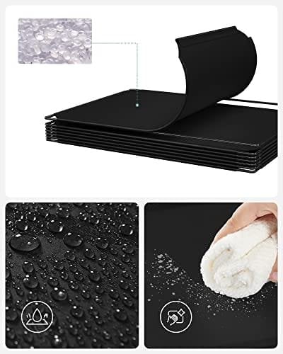 Songmics 15 Cube Opbevaringsenhed Skostativ DIY Hyldesystem Stableterninger PP Plast, Sort