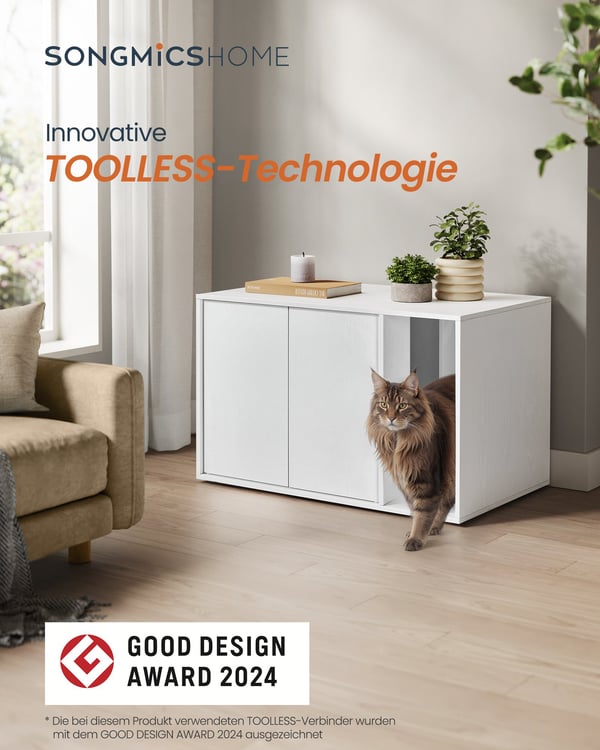 Kattebakke, kattehus, til store katte, sidebord, sofabord, Snehvide