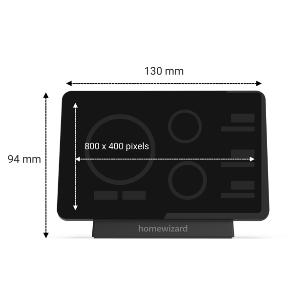 HomeWizard Energy Display til P1 og vandmåler – Viser forbrug i realtid