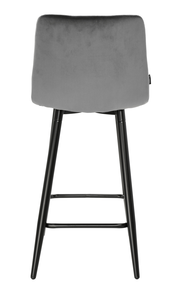 Tore samettinen harmaa puolijakkara, baarijakkara, 65 cm