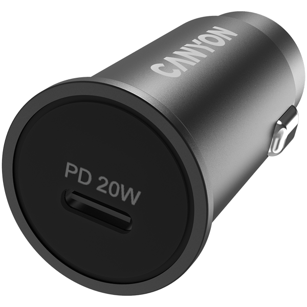 CANYON Ładowarka samochodowa C-20 PD 20W USB-C Czarna