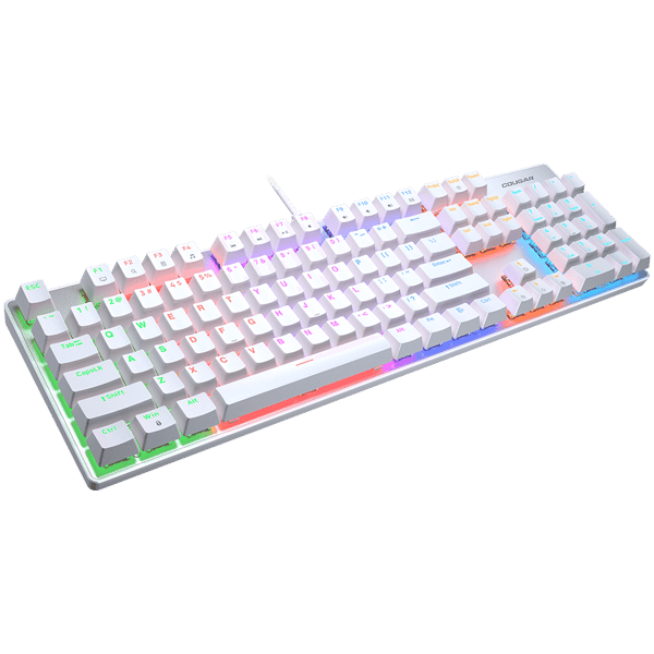 COUGAR Ultimus EX -pelinäppäimistö, RGB, USB, valkoinen