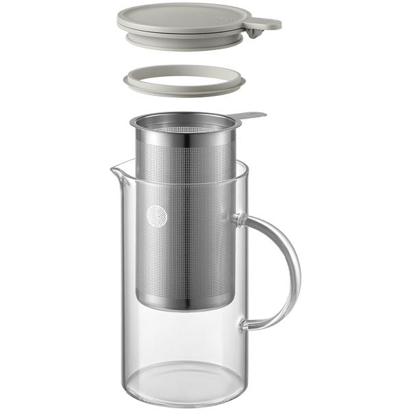 BUYDEEM Lasikannu hauduttimella 800ml, malli CD2002