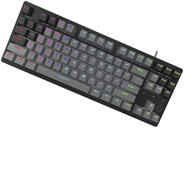 LORGAR Azar 514 Kablet Gaming Tastatur, Mekanisk, RGB, Sort