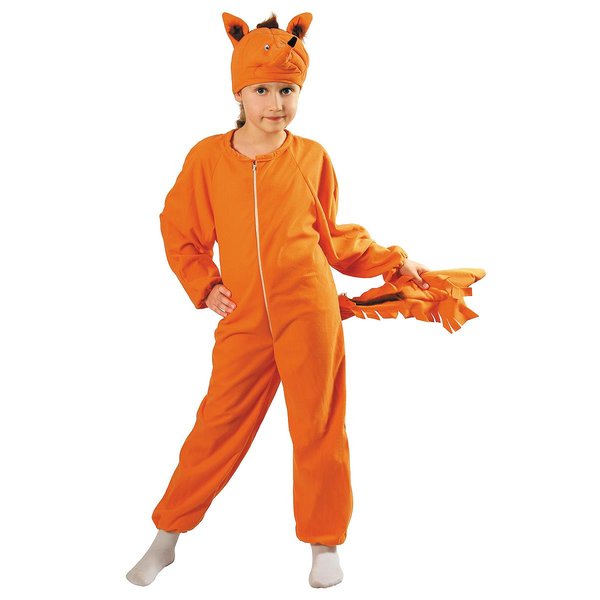 RÆVEKOSTUME 110/116 SKOVKARNEVALKOSTUME