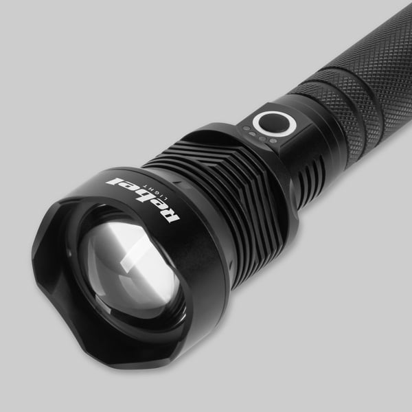 Alumiininen LED-taskulamppu 1857lm 20W Rebel ZOOM 800m USB-C IP65 voimakas ja kirkas