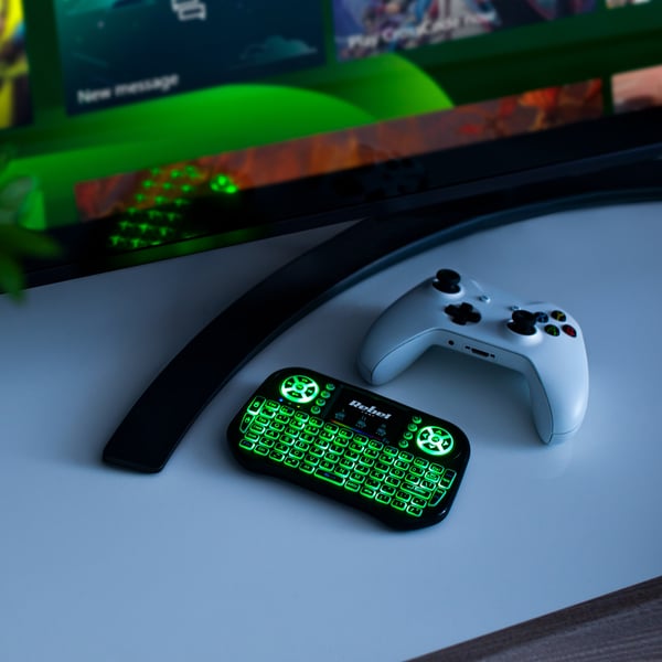 Mini langaton näppäimistö Smart TV LED USB 2.4 GHz kosketuslevy Rebel Q5