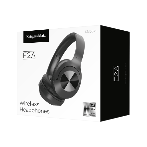 Langattomat korvakuulokkeet Bluetooth 5.3 ANC mikrofoni Kruger&Matz F2A