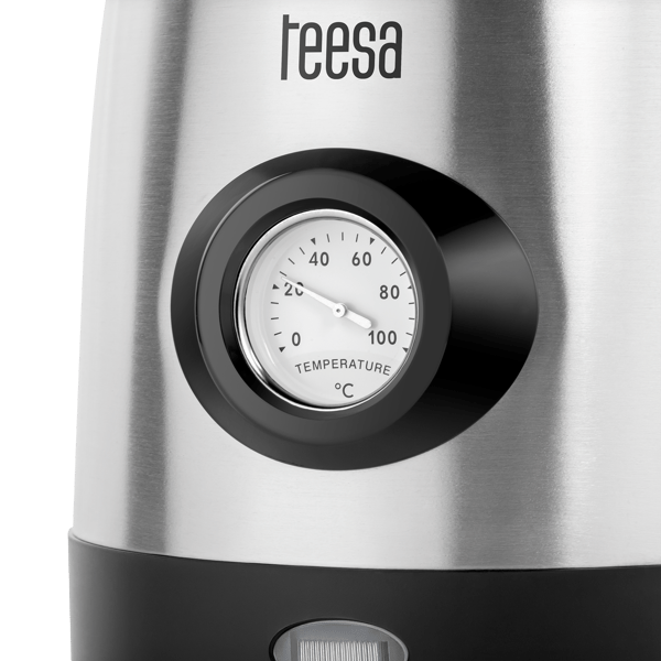 Trådløs elektrisk kedel 2200W 1,7L Teesa med temperaturindikator
