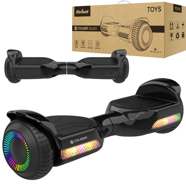 Elektrisk skateboard Hoverboard 6,5" LED Rebel för barn och vuxna