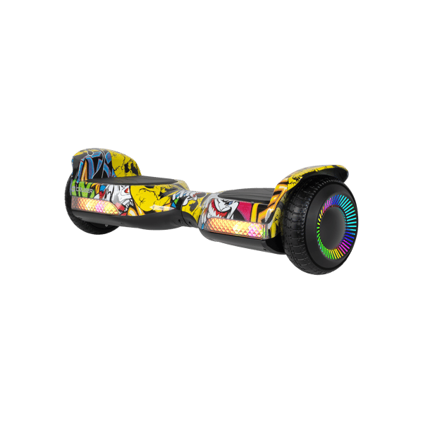 Elektrisk skateboard hoverboard 6,5" LED Rebel til børn og voksne
