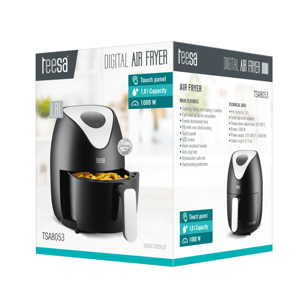 Öljytön ilmapaistin TEESA DIGITAL AIR FRYER