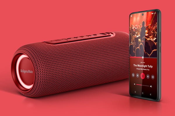 Langaton Bluetooth 5.0 IPX5 USB AUX 20W RGB kaiutin Kruger&Matz Street