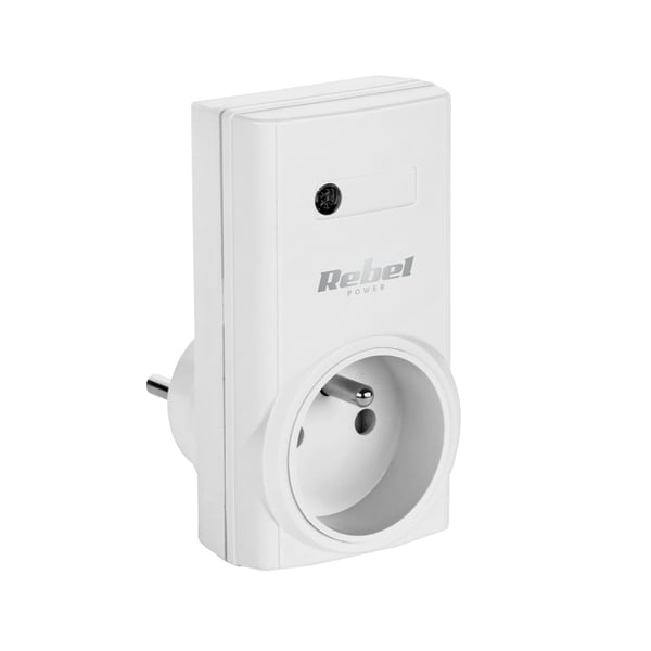Fjernbetjente stikkontakter 25 meter 3 stk. Rebel 1000 W