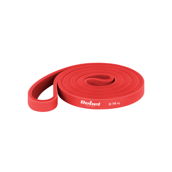 Elastiskt hållbart motståndsgummi träningsband power band 6-14 kg Rebel