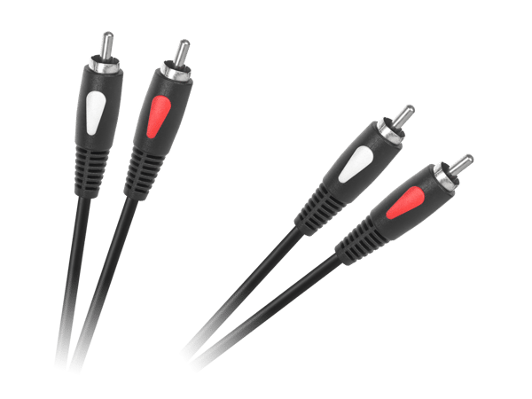 RCA-kabel lyd-cinch-kabel 1m 2RCA- 2RCA Cabletech Eco-Line RCA-kabel lyd-cinch-kabel 1m 2RCA- 2RCA Cabletech Eco-Line