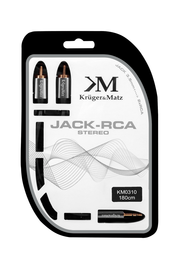Kabel jack - RCA Kruger&Matz 180 cm