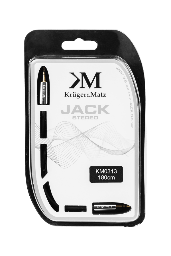 Kaapeli mini jack 3,5mm AUX 1,8m Kruger&Matz