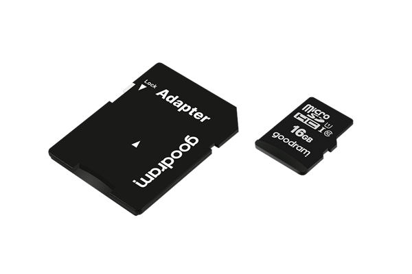 Goodram hukommelseskort microSD 16 GB Class 10 UHS-I Adapter SD