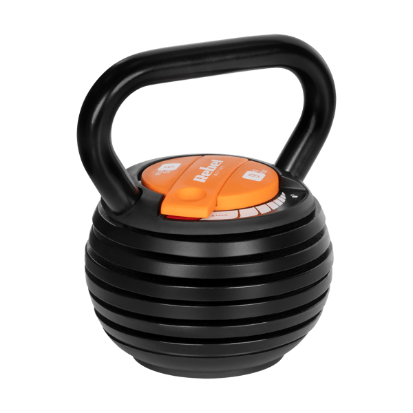 Kettlebell støbejern justerbar vægt håndvægtbold 9 kg REBEL