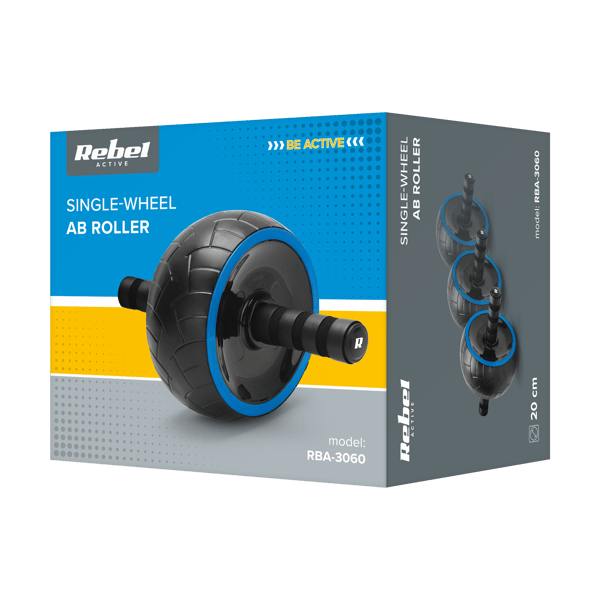 AB Wheel-rulle för magövningar, hjul med matta Rebel