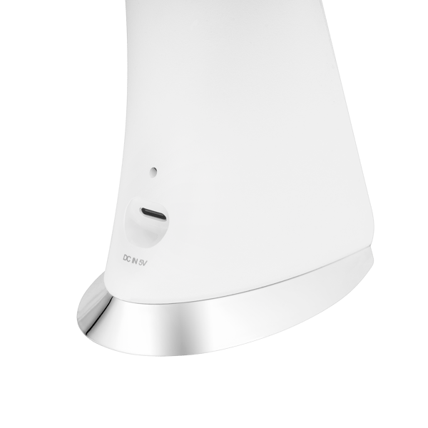 Bordlampe LED natlig regulering vækkeur LCD 7W USB Rebel