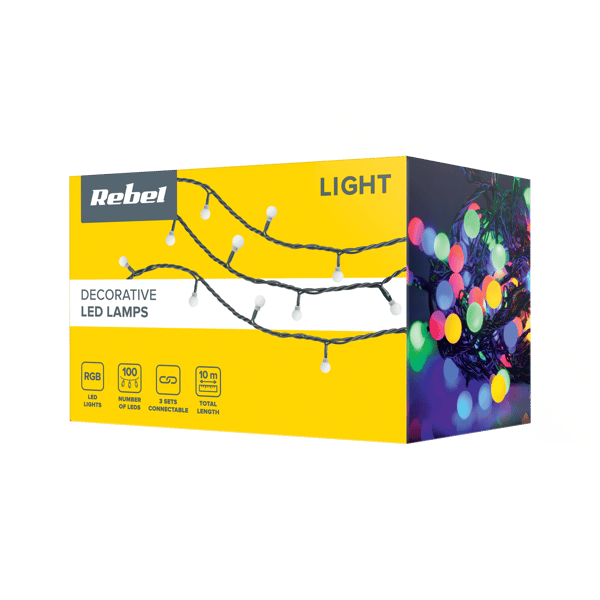 Juletræslys LED Rebel udendørs 10 m RGB