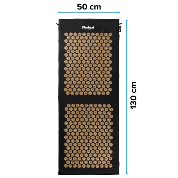 Rebel Health Akupressurmåtte med Pigge og Pude 130x50cm