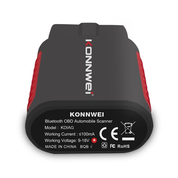 KONNWEI OBD2 diagnostisk måleraflæsning og sletning af fejl