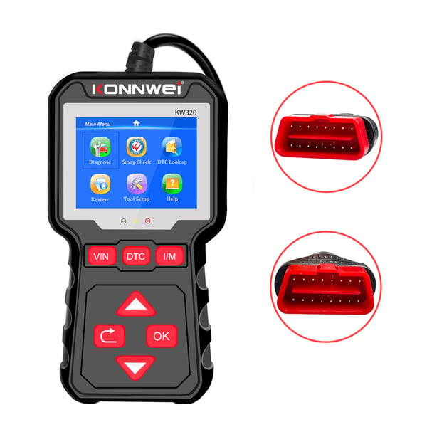 Konnwei KW320 OBD2 diagnostisk scanner tester