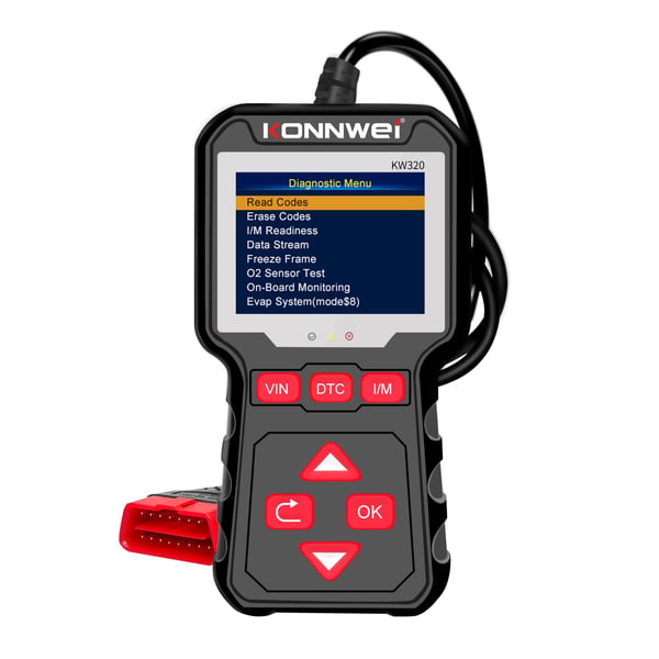 Konnwei KW320 OBD2 diagnostisk scanner tester