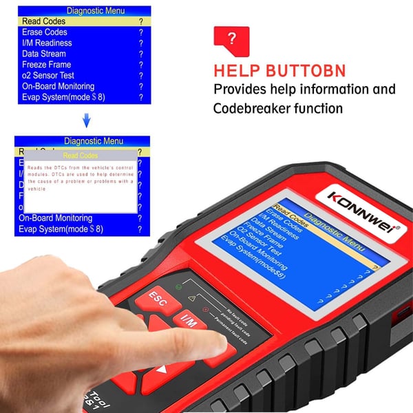 Konnwei KW850 OBD2 diagnostisk scanner tester