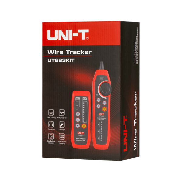 Verkon testaaja Mittari Johtoparien etsin Uni-T UT683KIT