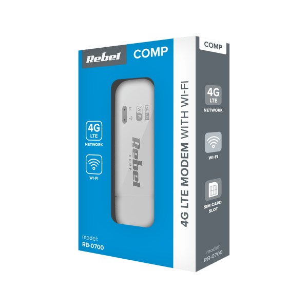 Modem LTE 4G USB Wi-Fi til SIM-kort router Rebel