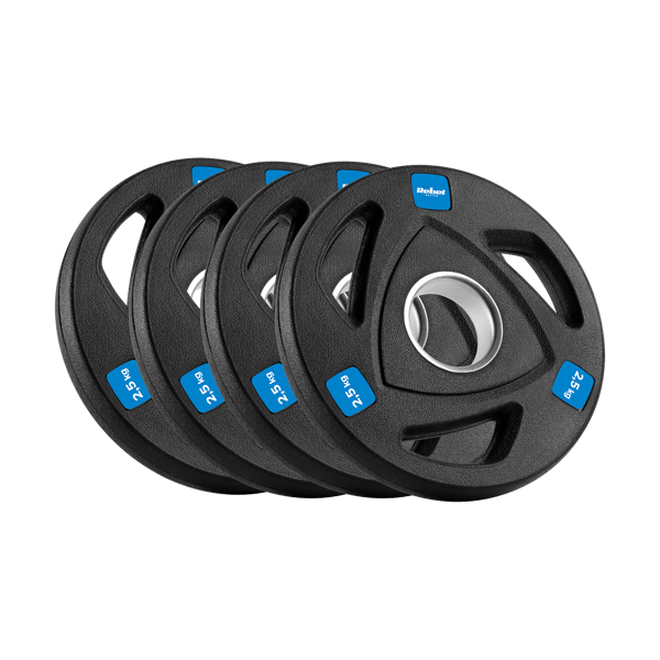 Olympiska gjutjärnsskivor set 4x2,5 kg 10 kg 51 mm Rebel
