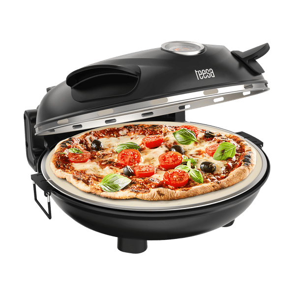 Pizzauuni Teesa Supreme+ 400°C 1200W kivi ikkuna 2 lapat