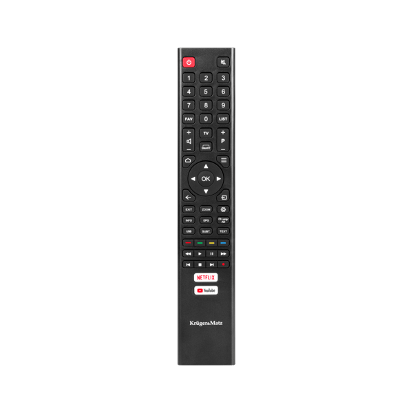 Fjernbetjening til Kruger&Matz smart TV fra serie S5 og S6