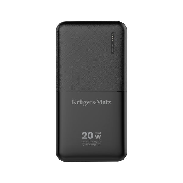 Tehopankki 10000mAh 20W QC PD USB-C KrugerMatz