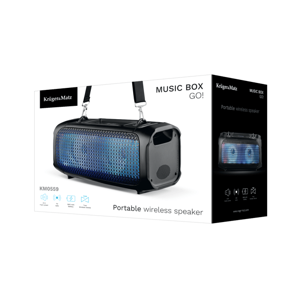 Højttaler Bluetooth mikro SD USB AUX Kruger&Matz