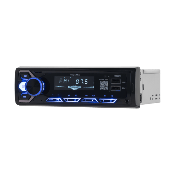 Bilradio Bluetooth Kruger&Matz 1 DIN USB AUX Jack 3,5 mm