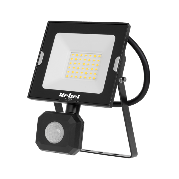 Halogen LED-strålkastare 30W skymningssensor IP44