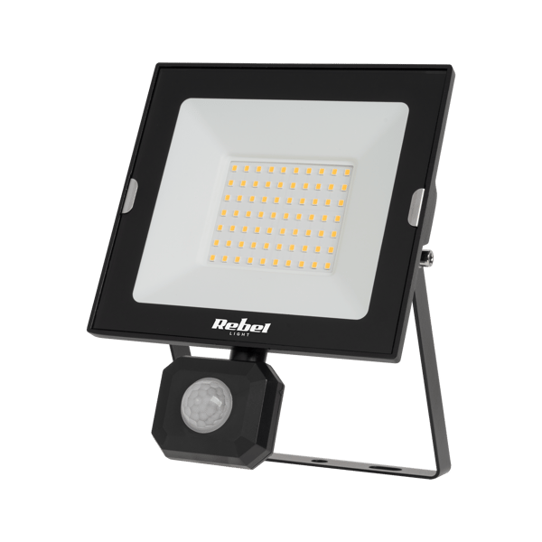 Halogen LED-strålkastare 50W skymningssensor Rebel