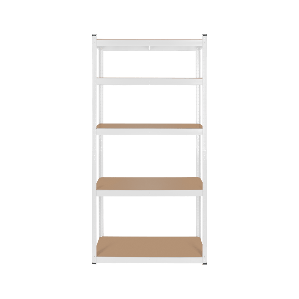 Metal lagerreol 2-i-1 5 hylder garage 180x90x40cm 750kg Rebel